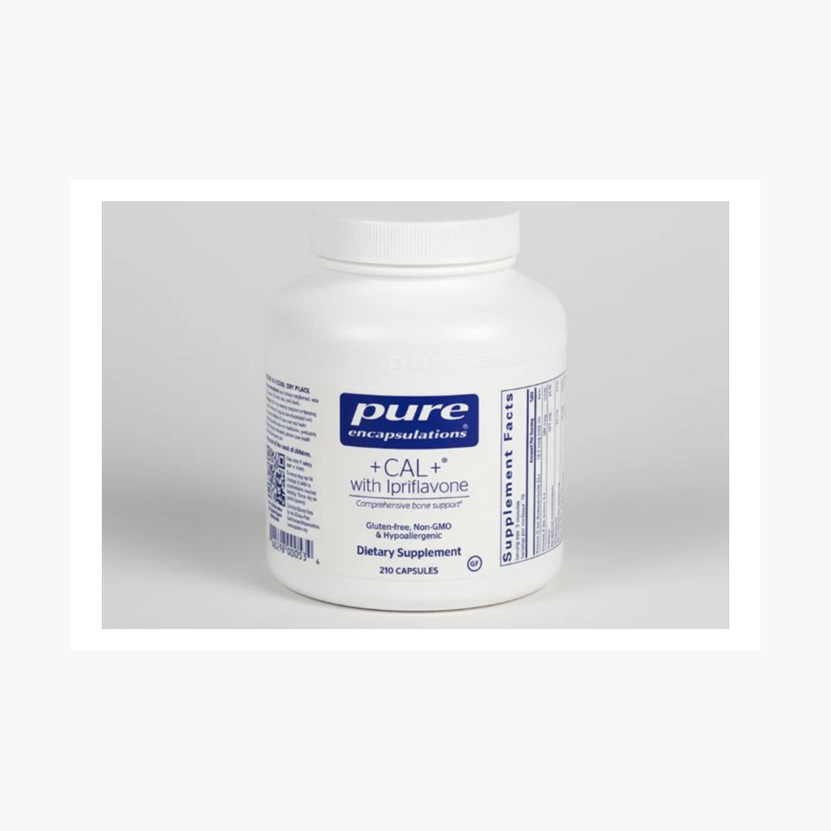 Pure Encapsulations +CAL+ With Ipriflavone - 210 Capsules official front label
