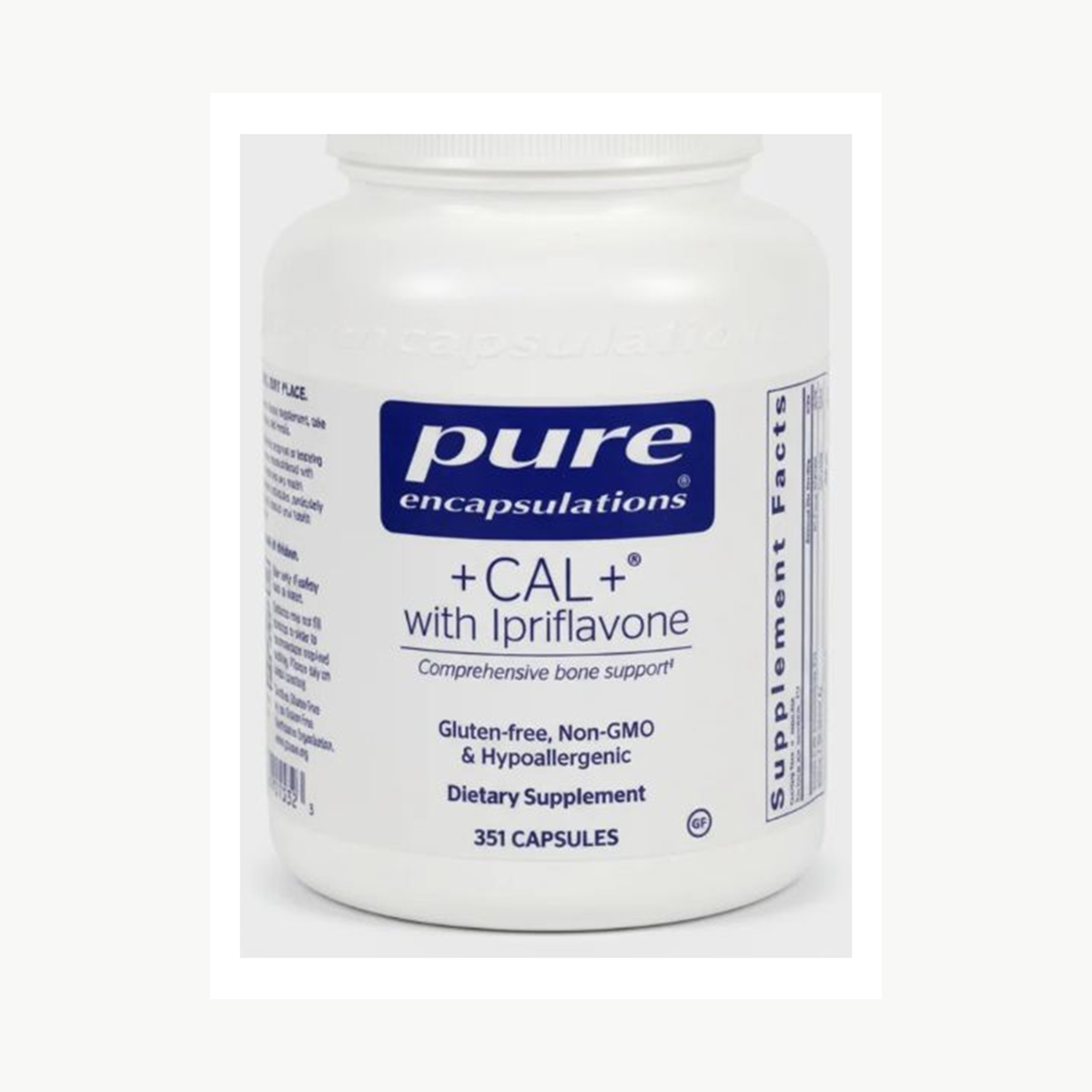 Pure Encapsulations +CAL+ With Ipriflavone - 351 Capsules official front label