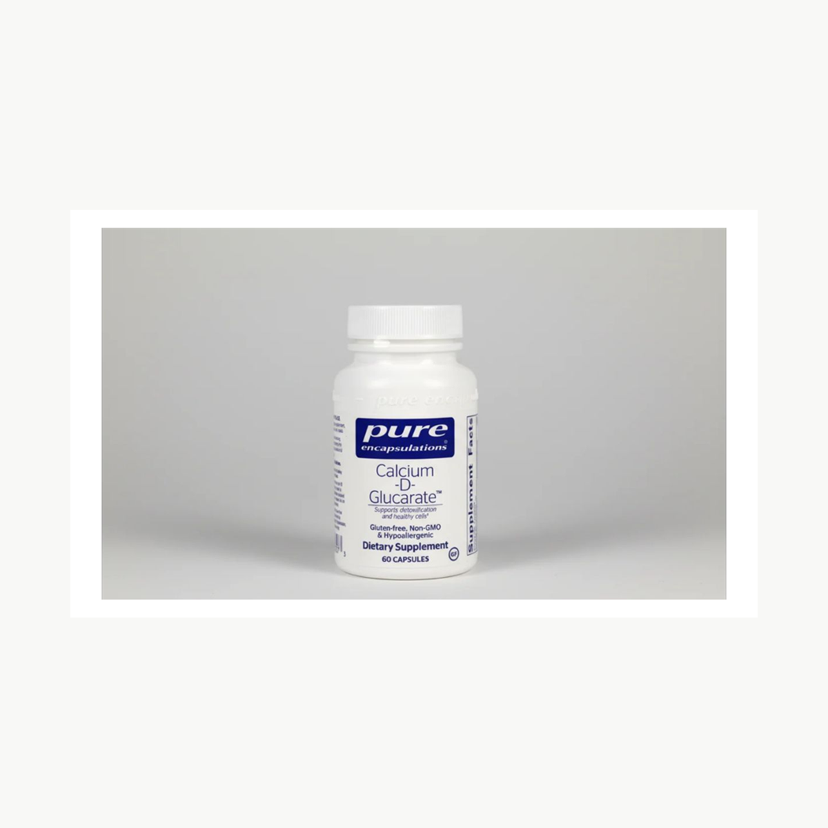 Pure Encapsulations Calcium-D-Glucarate - 60 Capsules official front label
