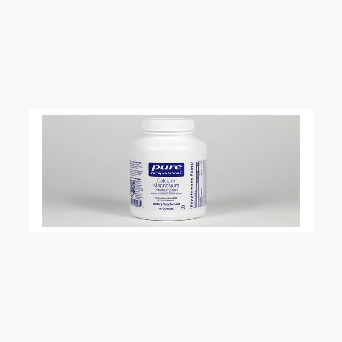Pure Encapsulations Calcium Magnesium (citrate/malate) - 180 Capsules official front label