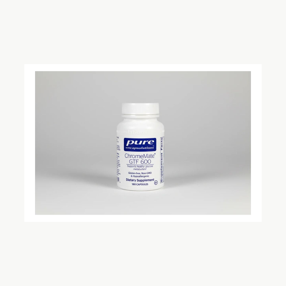 Pure Encapsulations ChromeMate GTF 600 - 180 Capsules official front label