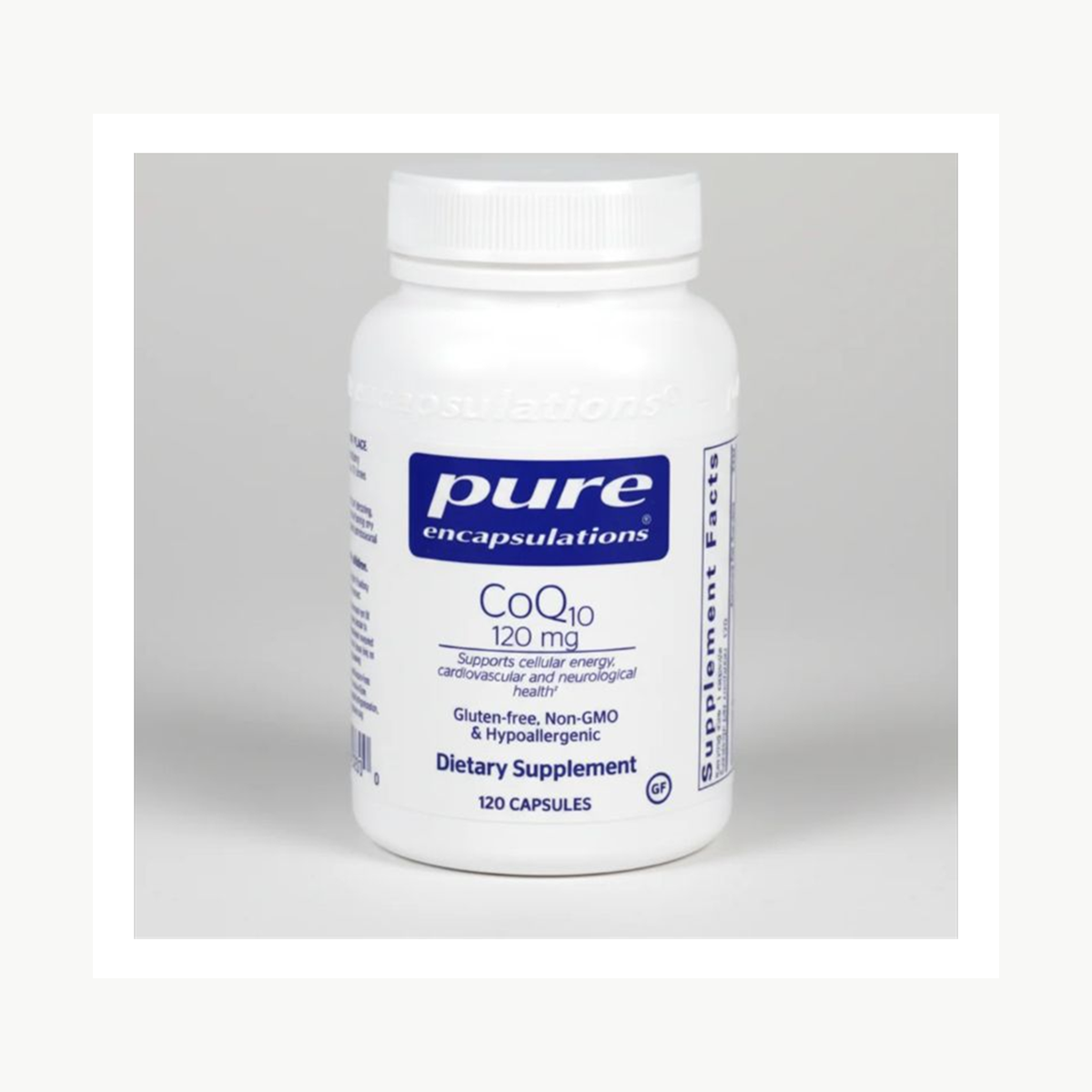 Pure Encapsulations CoQ10 120 mg 120 Caps official front label