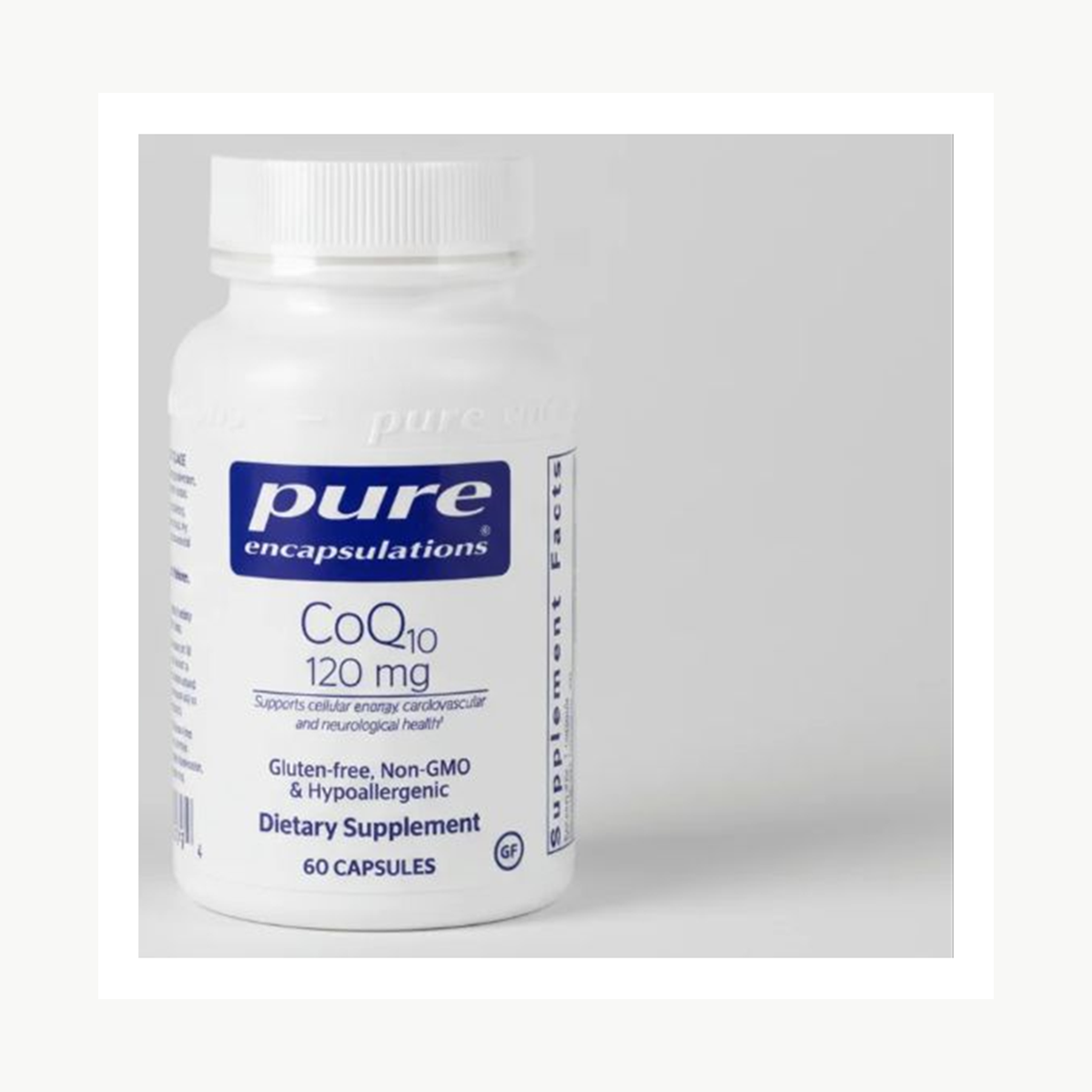Pure Encapsulations CoQ10 120 mg 60 Capsules official front label