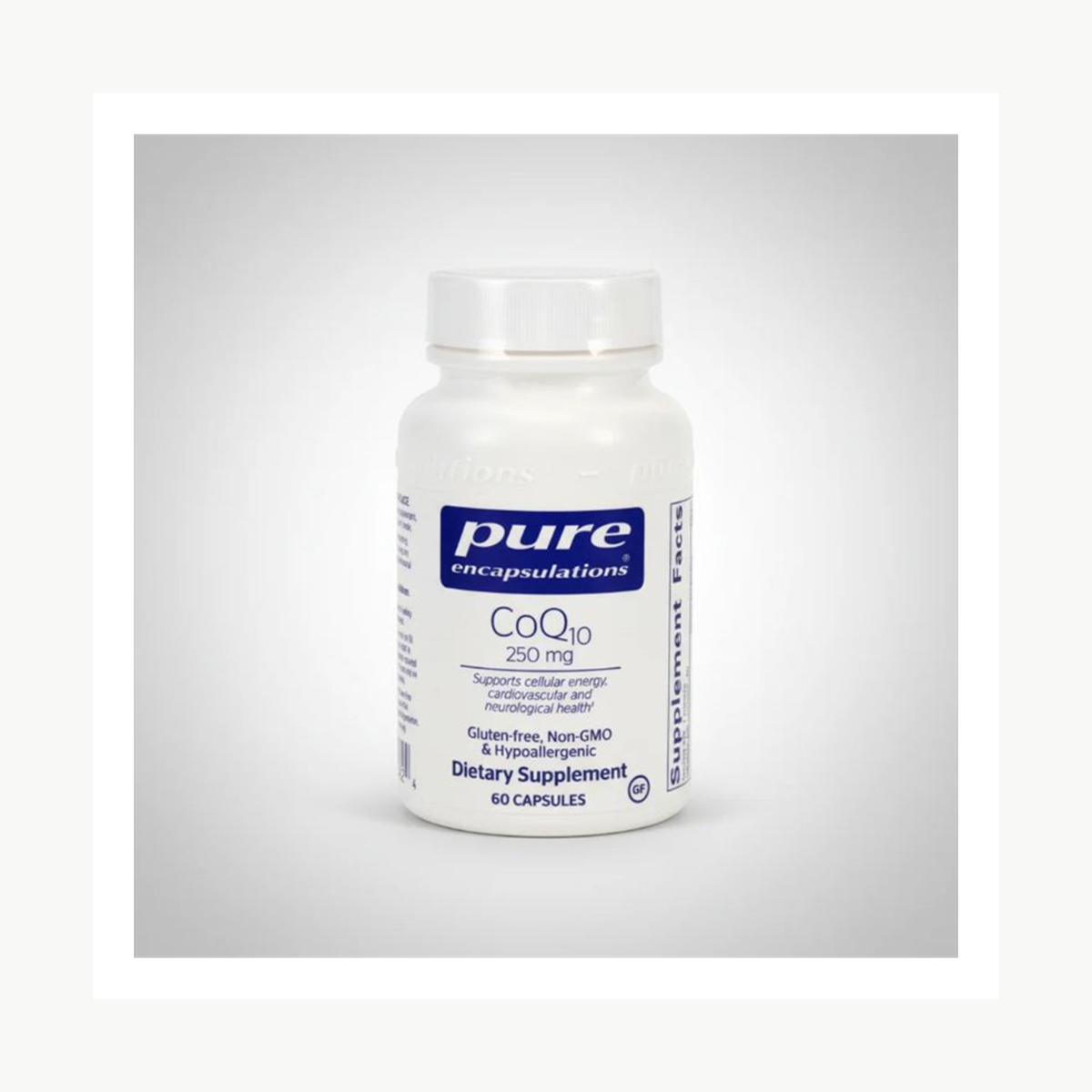 Pure Encapsulations CoQ10 250 mg 60 Caps official front label