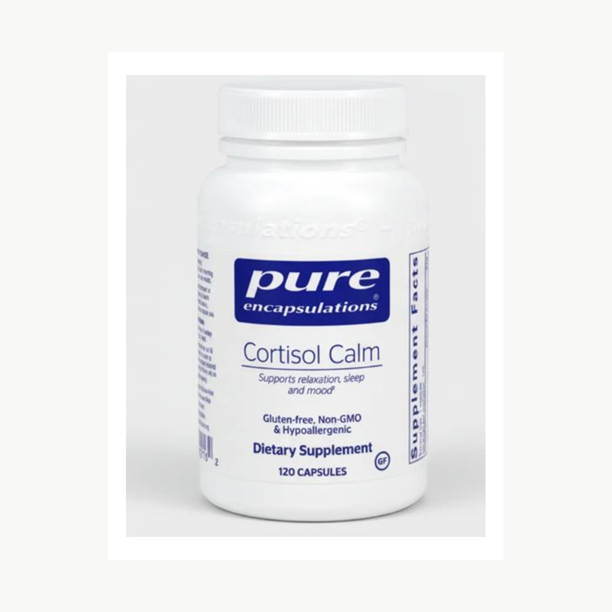 Pure Encapsulations Cortisol Calm - 120 Capsules official front label