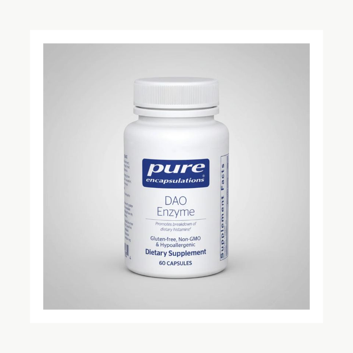 Pure Encapsulations DAO Enzyme - 60 Capsules official front label