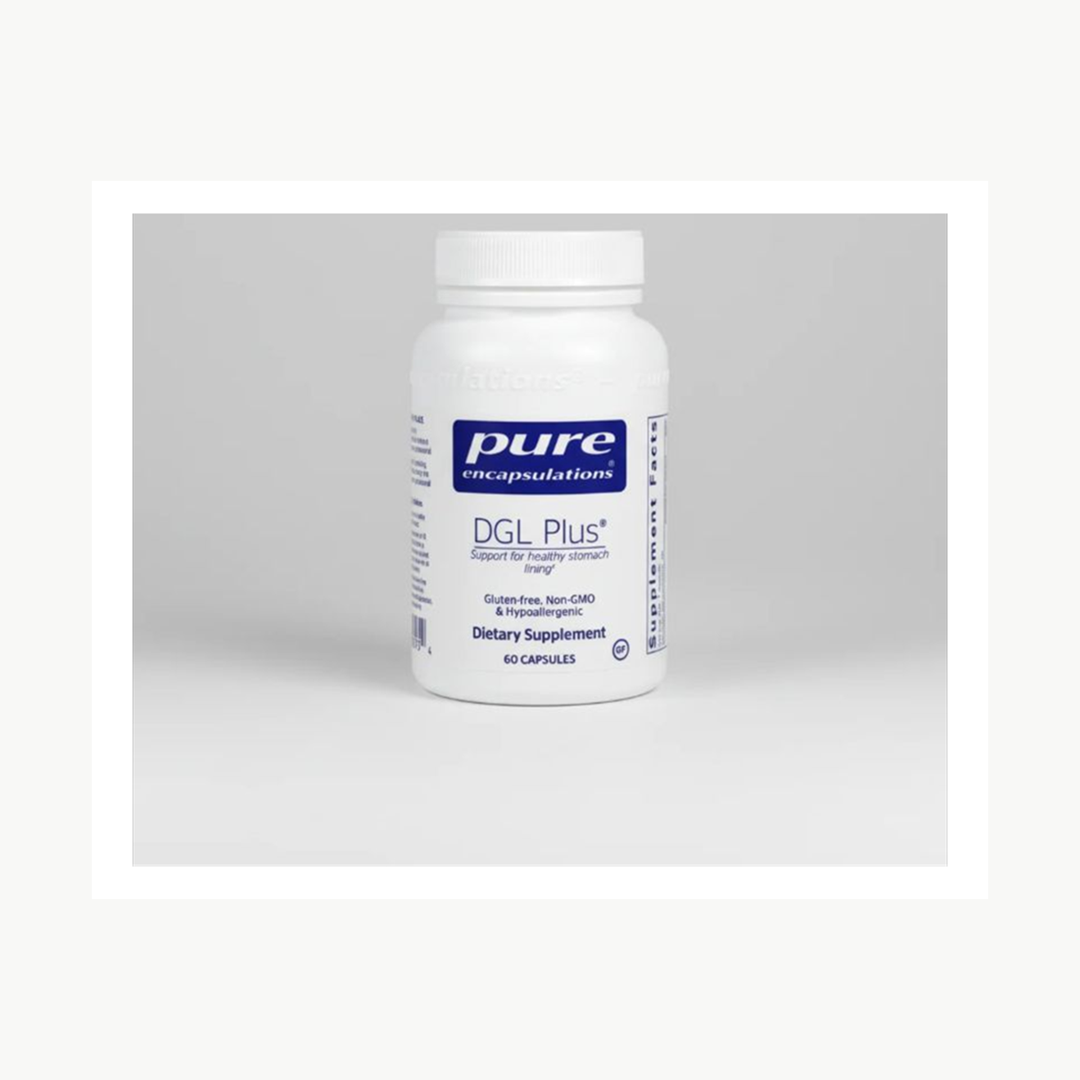 Pure Encapsulations DGL Plus - 60 Capsules official front label