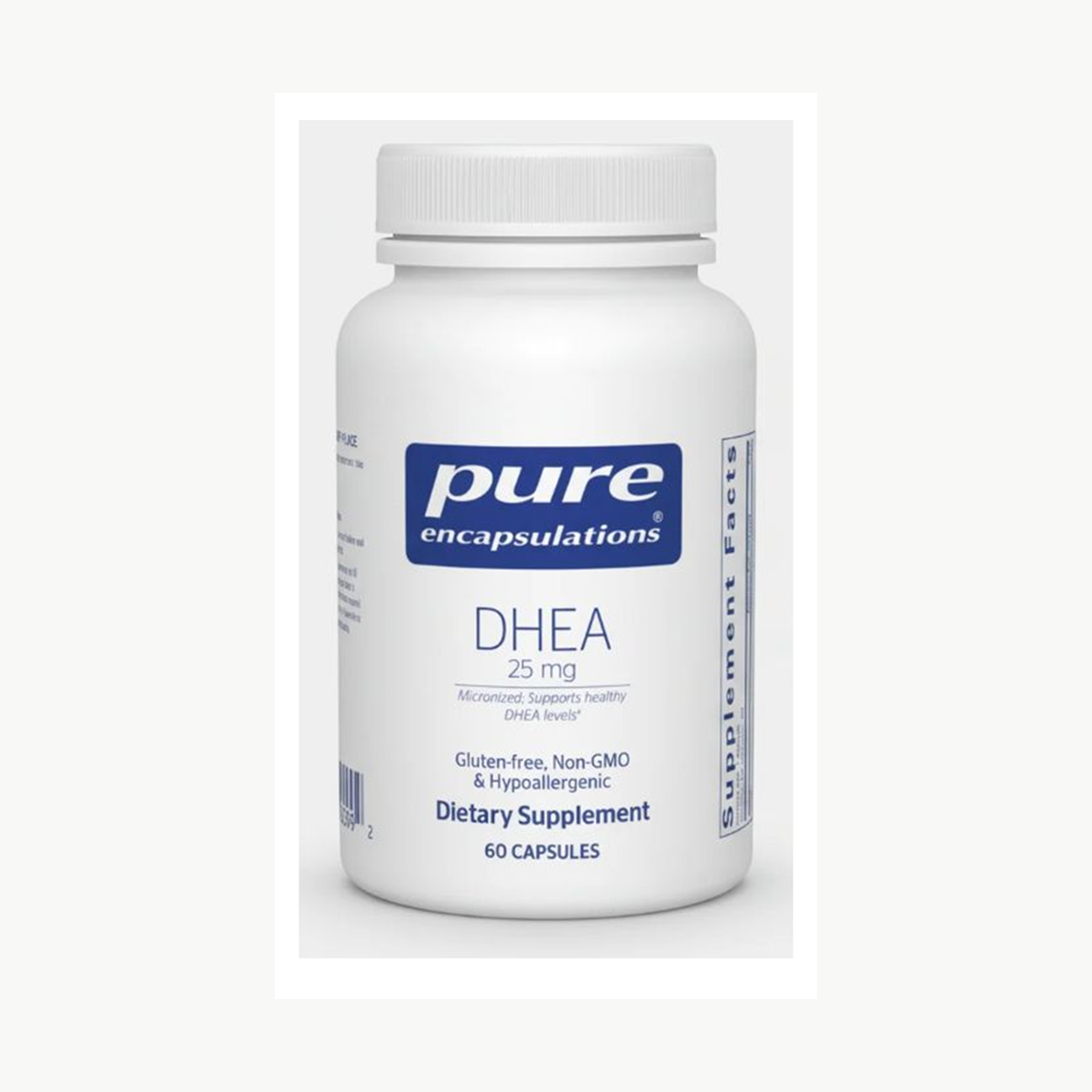 Pure Encapsulations DHEA 25 mg - 60 Capsules official front label