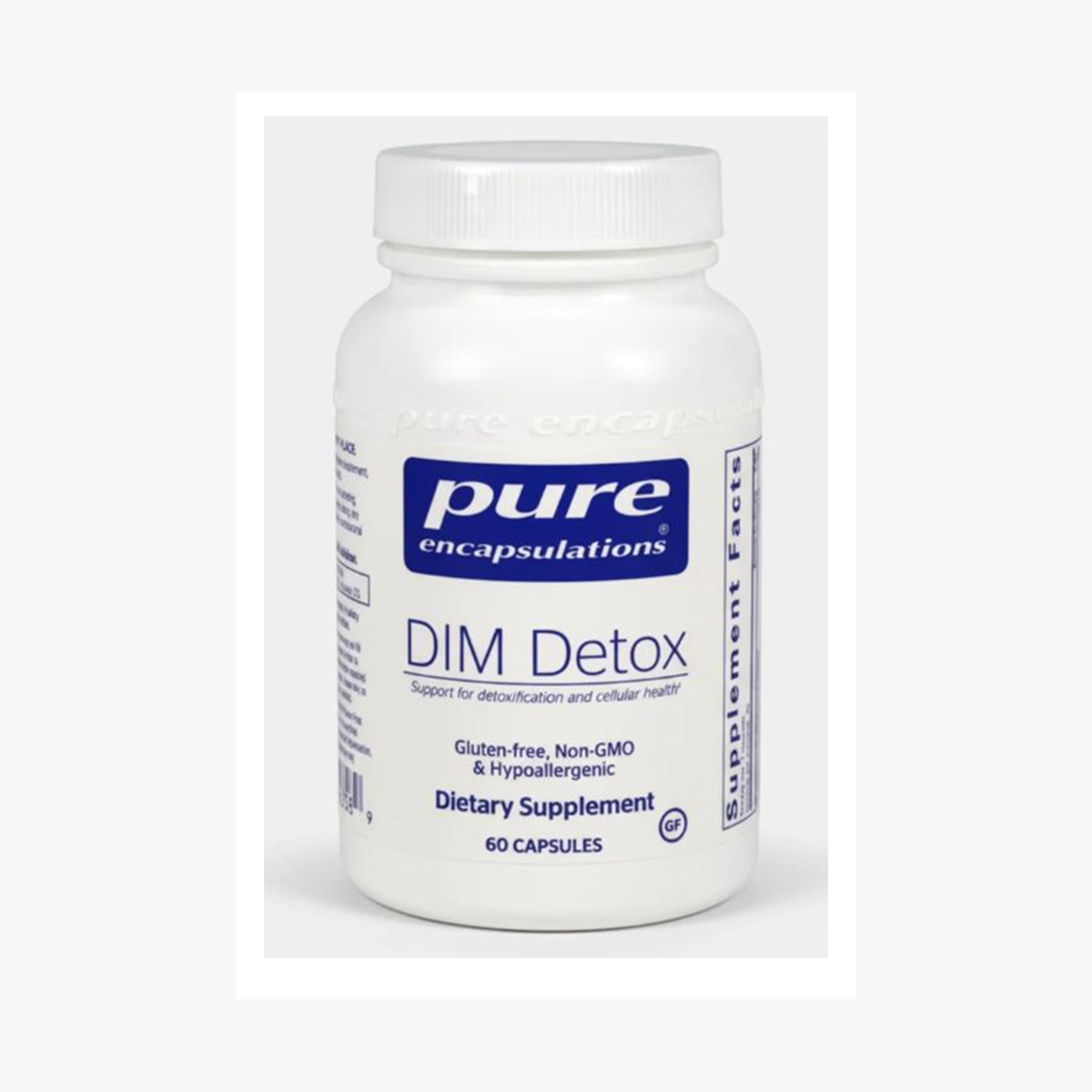 Pure Encapsulations DIM Metabolic Clearance 60 Capsules official front label