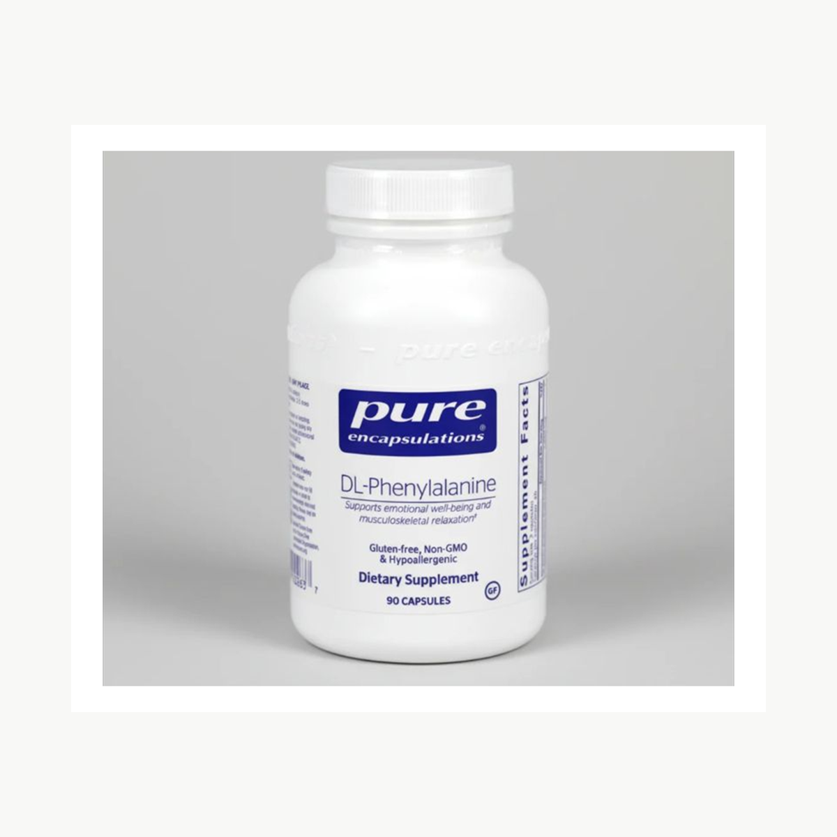 Pure Encapsulations DL-Phenylalanine 500 mg 90 Capsules official front label