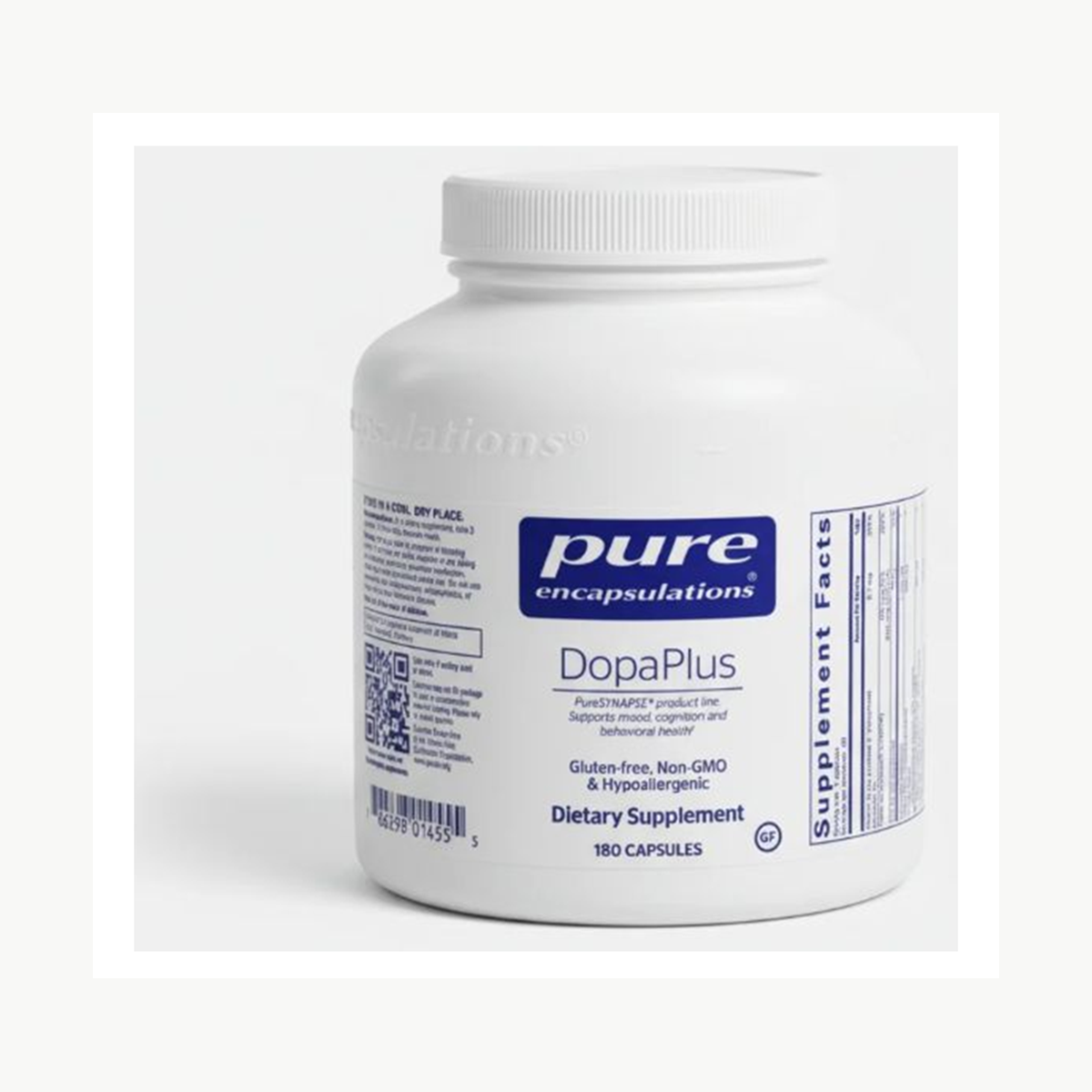Pure Encapsulations DopaPlus 180 Capsules official front label