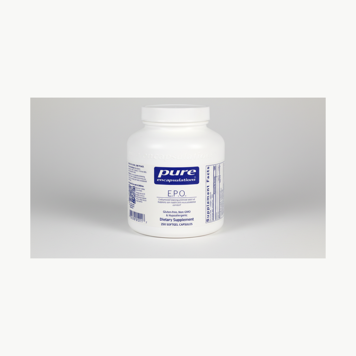 Pure Encapsulations E.P.O. (Evening Primrose Oil) 500 mg - 250 Softgel Capsules official front label