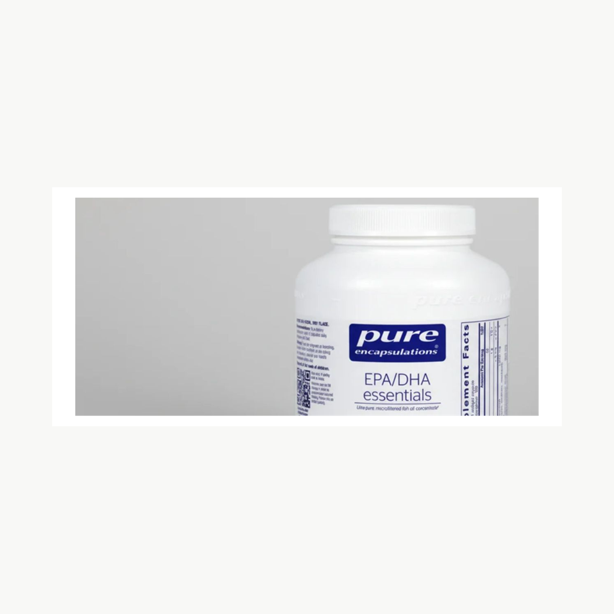 Pure Encapsulations EPA/DHA Essentials - 180 Softgel Capsules official front label