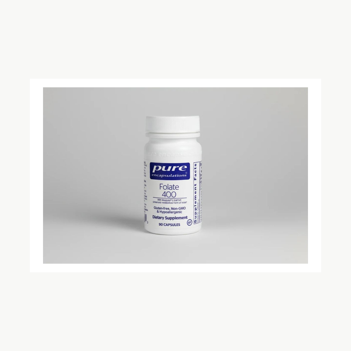 Pure Encapsulations Folate 400 - 90 Capsules official front label