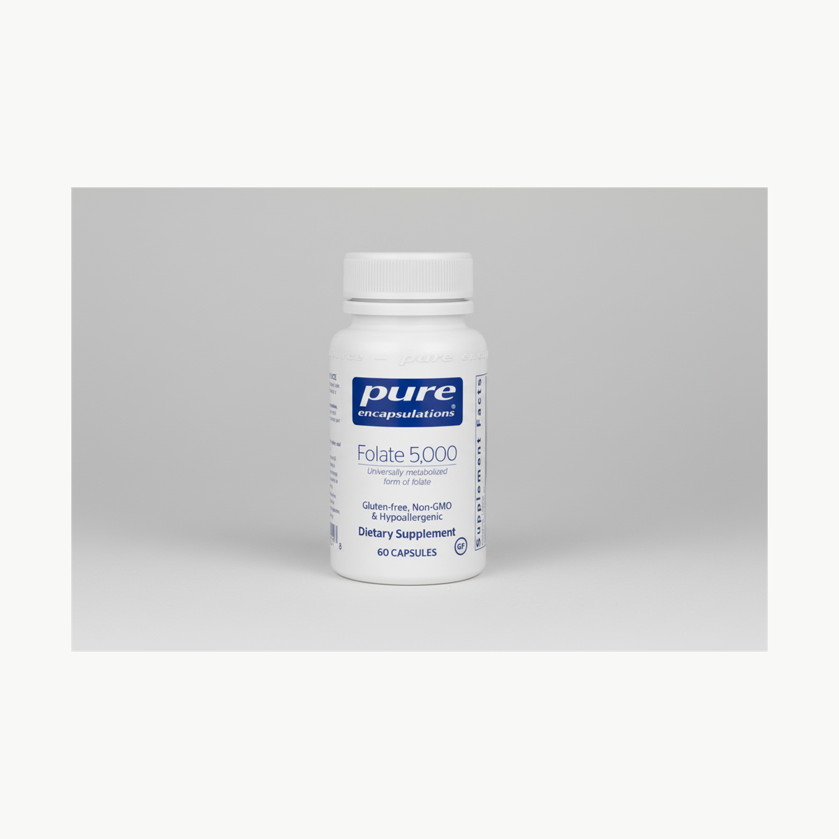 Pure Encapsulations Folate 5.000 60 caps official front label