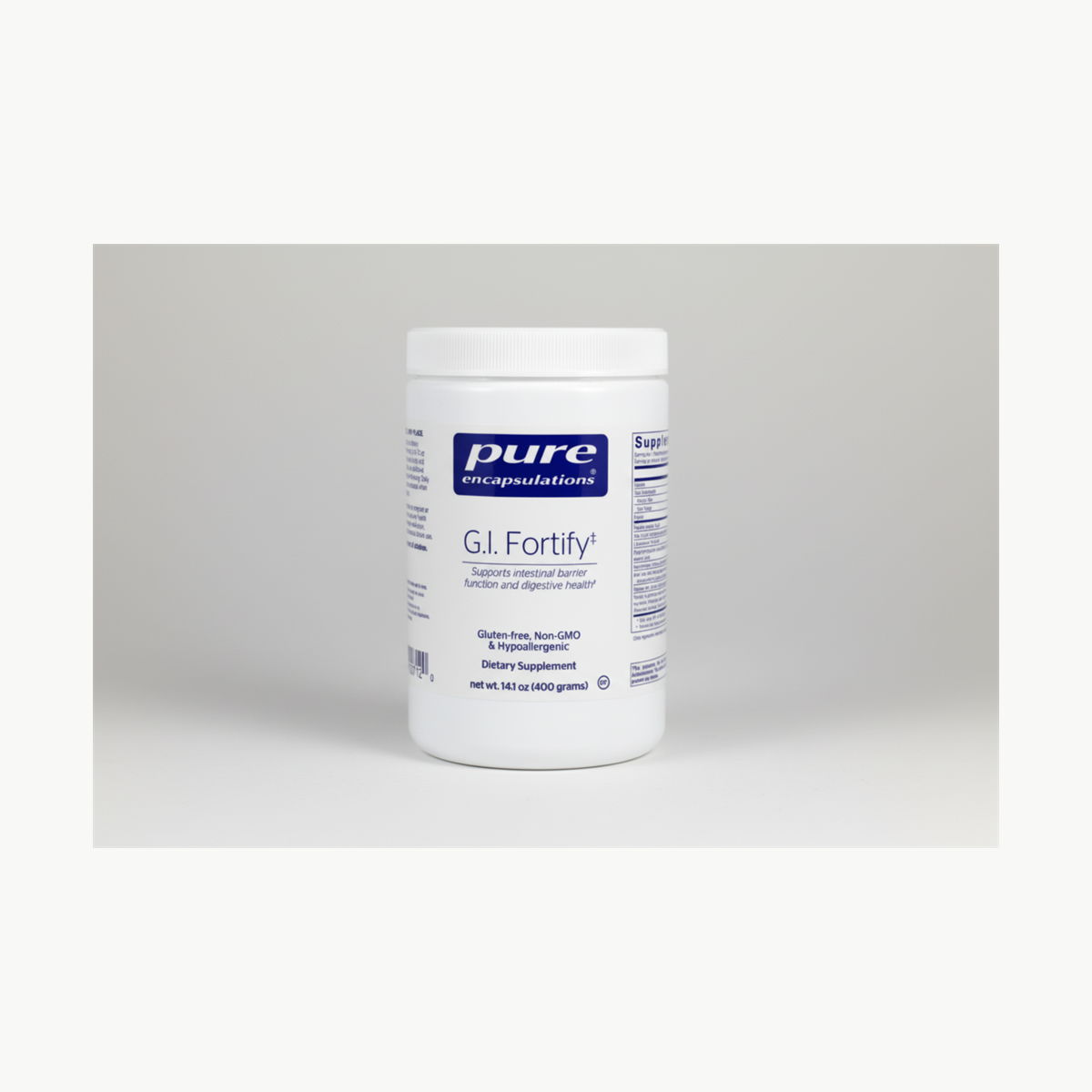 Pure Encapsulations G.I. Fortify - 14.1 oz (400 Grams) official front label