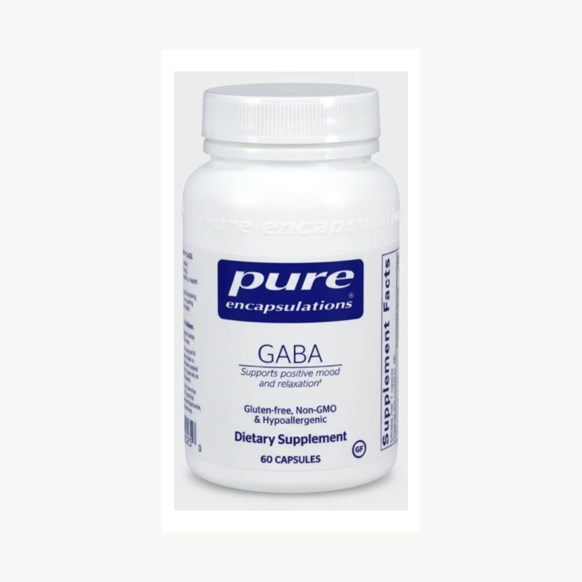 Pure Encapsulations GABA - 60 Capsules official front label