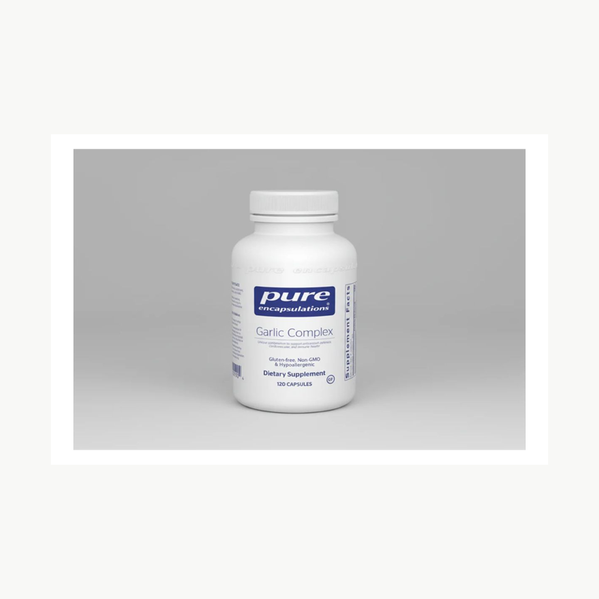 Pure Encapsulations Garlic Complex - 120 Capsules official front label
