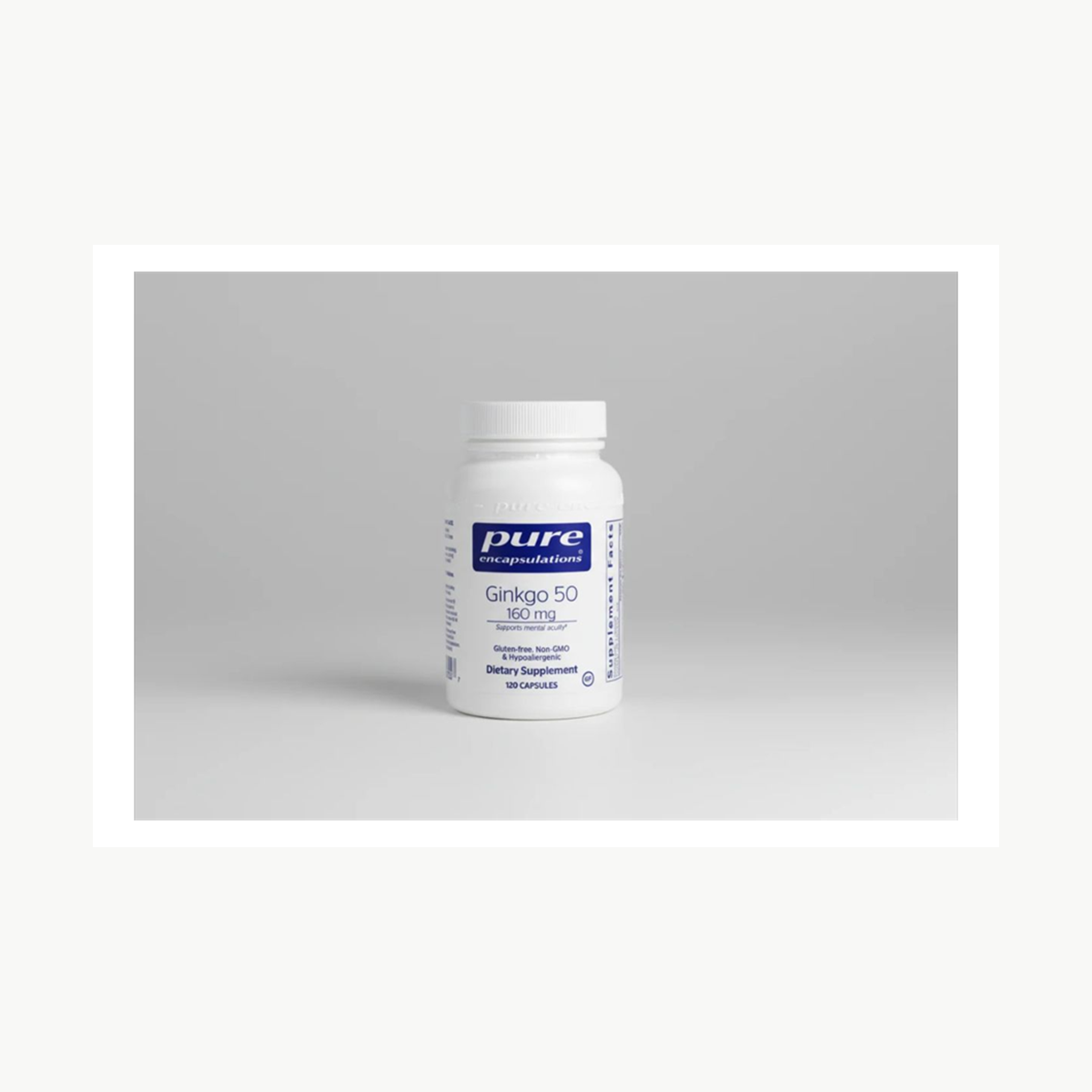Pure Encapsulations Ginkgo 50 160 mg - 120 Capsules official front label