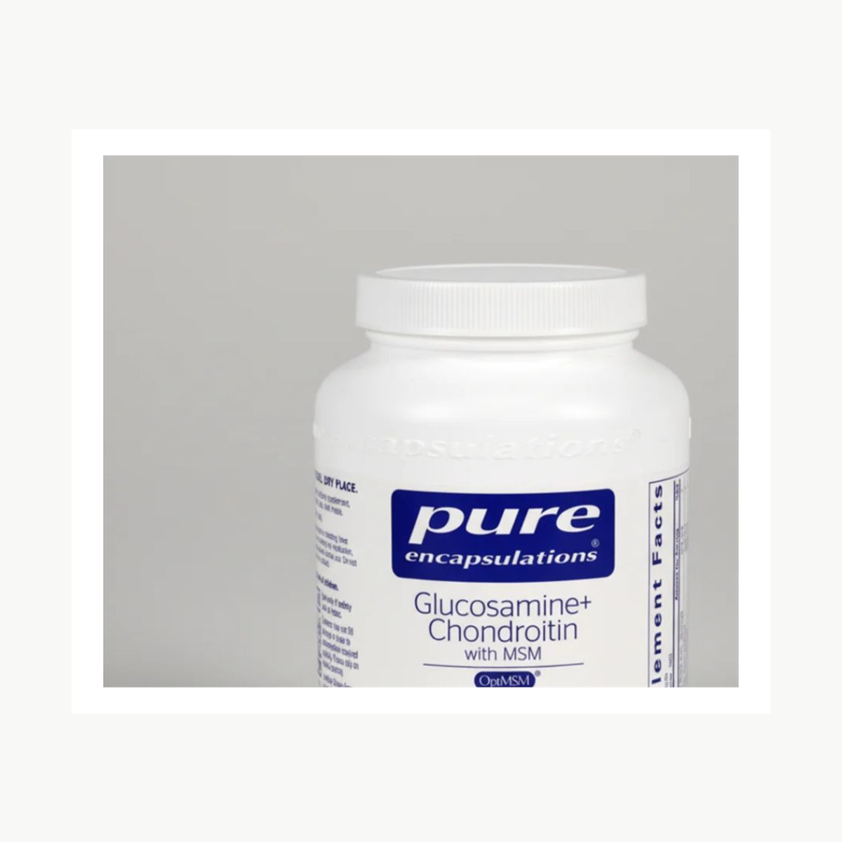 Pure Encapsulations Glucosamine + Chondroitin with MSM - 360 Capsules official front label