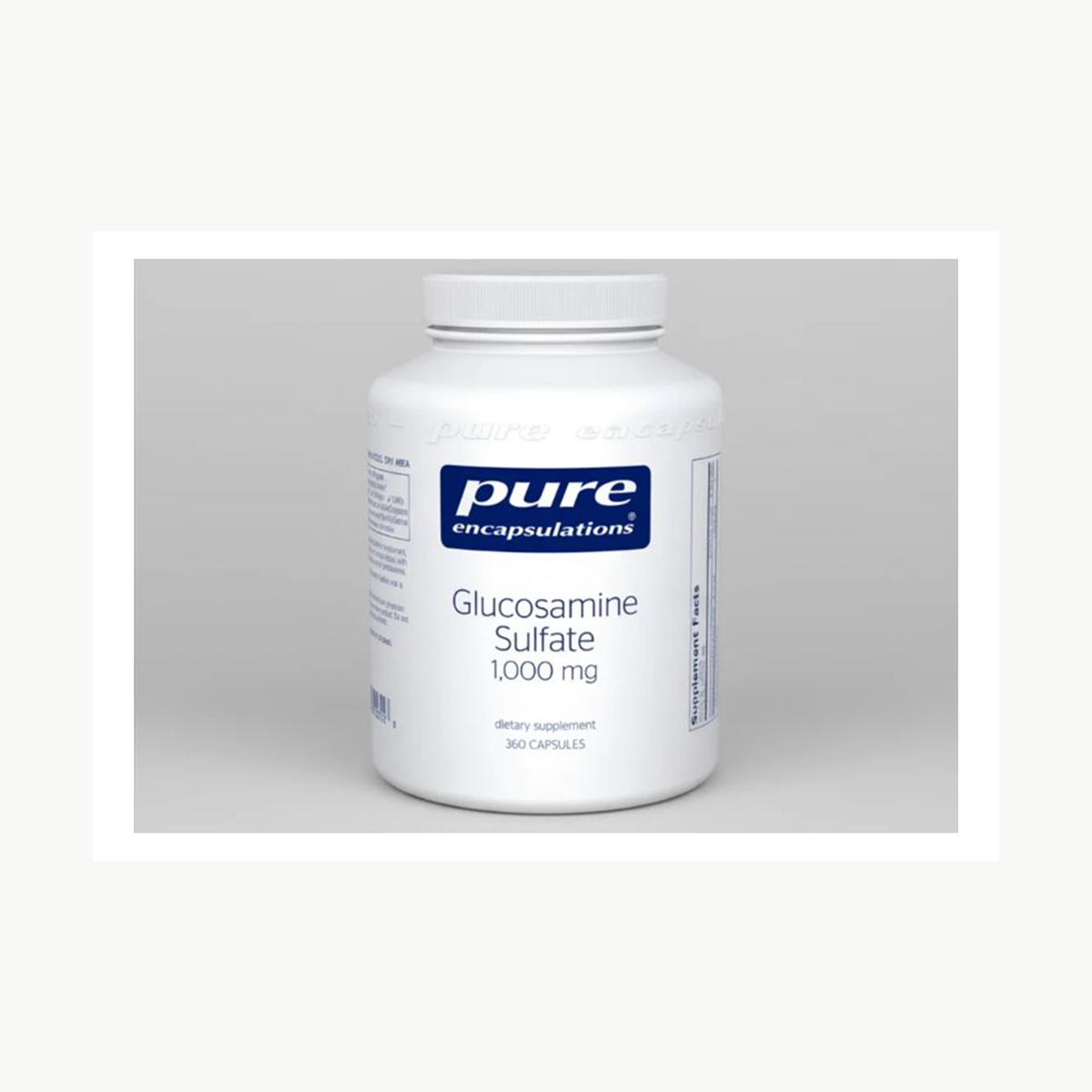 Pure Encapsulations Glucosamine Sulfate 1,000 mg - 360 Capsules official front label