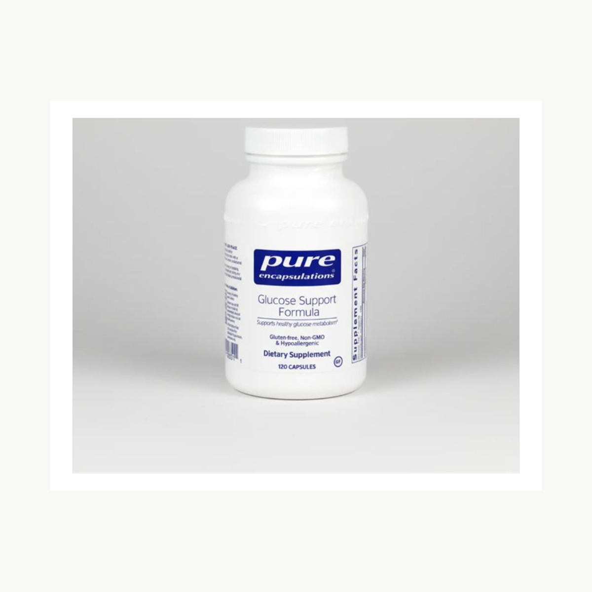 Pure Encapsulations Glucose Support Formula 120 Capsules official front label