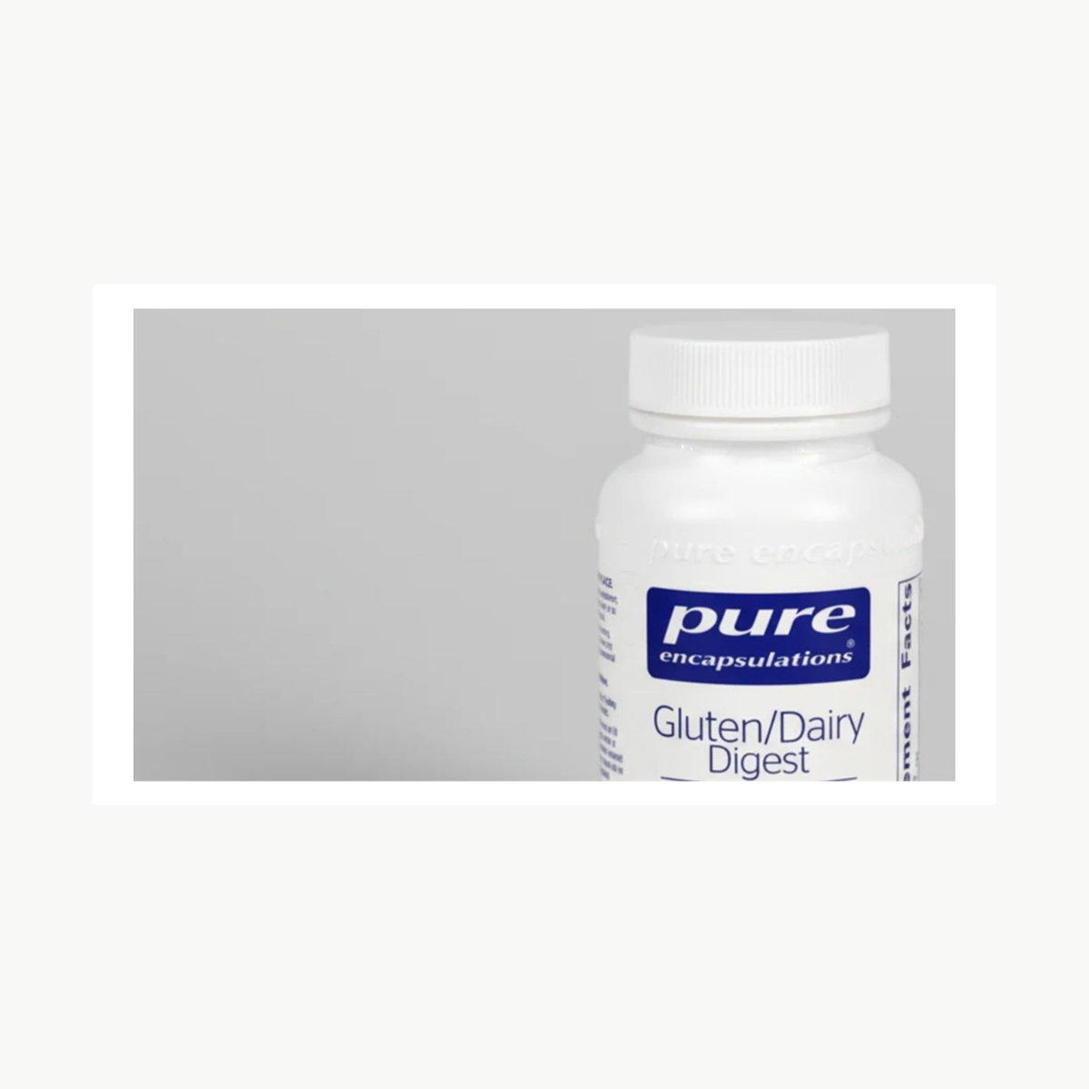 Pure Encapsulations Gluten/Dairy Digest - 120 Capsules official front label