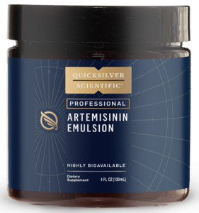 Quicksilver Artemisinin Emulsion 4 oz product packaging