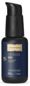 Quicksilver Nanoemulsified D3K2 1.7 fl oz product packaging
