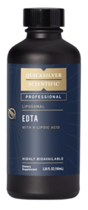 Quicksilver Liposomal EDTA with RLA 3.38 fl oz product packaging
