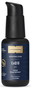 Quicksilver Nanoemulsified CoQ10 1.7 fl oz product packaging