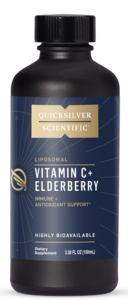 Quicksilver Vitamin C + Elderberry 3.38 fl oz product packaging