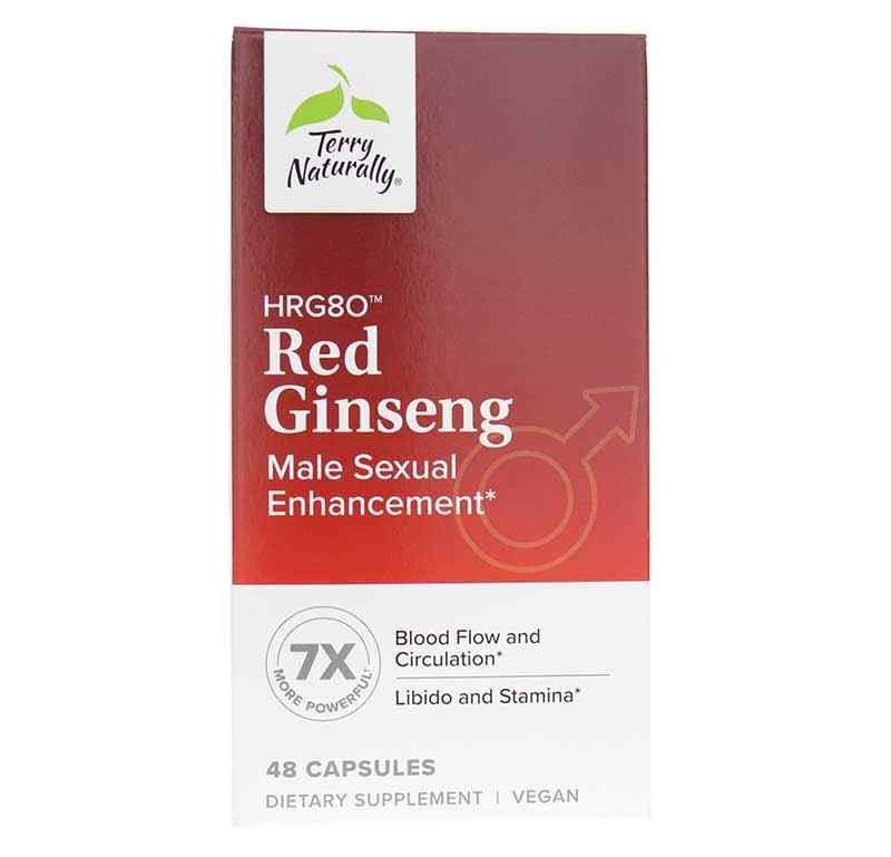 Terry Naturally Red Ginseng HRG80 48 Capsules | Adaptogen & Physical Performance