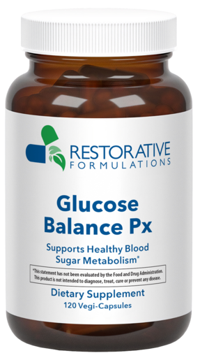 Restorative Formulations Glucose Balance Px 120 Capsules bottle