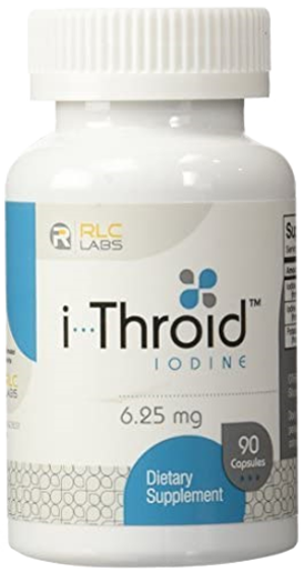 RLC Labs i-Throid 6.25 mg bottle, 90 vegetable capsules