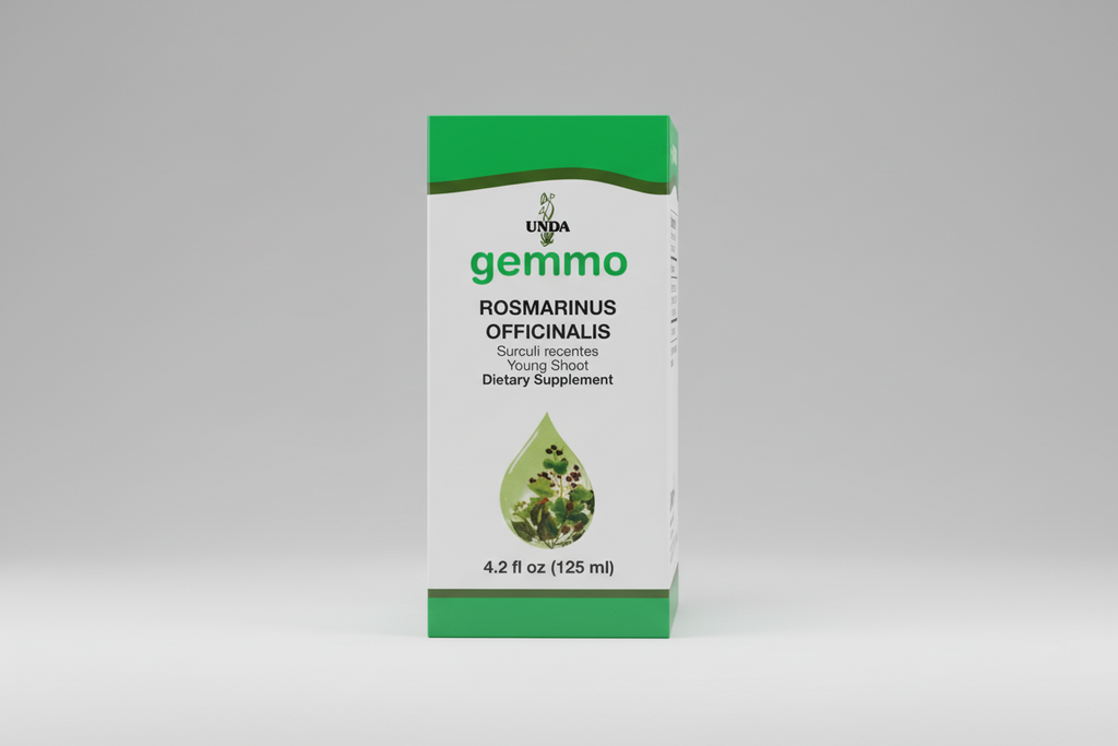 Box of UNDA gemmo Quercus Pedunculata with green and white design