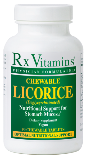 Rx Vitamins Chewable Licorice 90 Chewable Tablets bottle