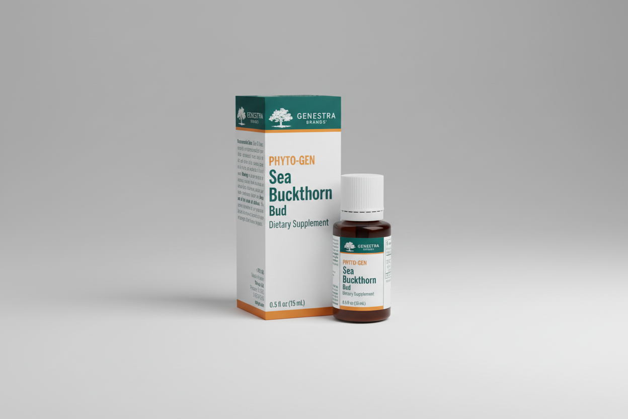 Genestra Brands PHYTO-GEN Sea Buckthorn Bud Dietary Supplement, 0.5 fl oz