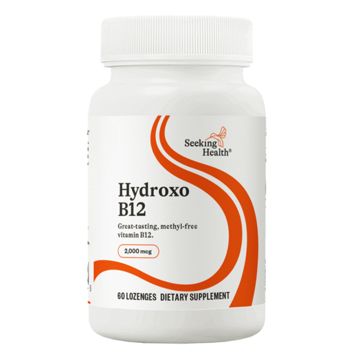 Seeking Health Hydroxo B12 60 Lozenges product bottle