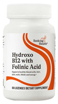 Seeking Health Hydroxo B12 with Folinic Acid 60 Lozenges product packaging