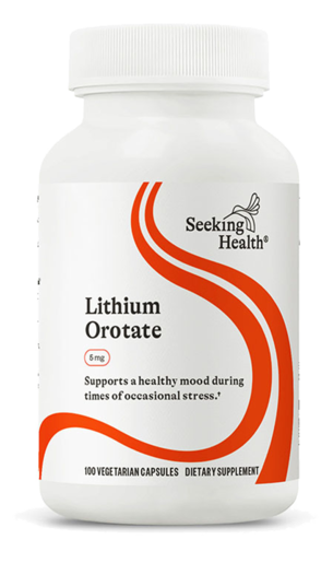 Seeking Health Lithium Orotate 100 Capsules product packaging