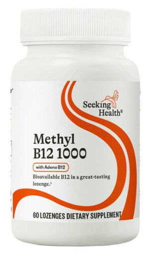 Seeking Health Methyl B12 1000 60 Lozenges product packaging