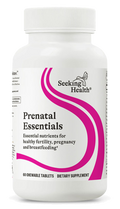 Seeking Health Prenatal Essentials Chewable 60 Tablets product packaging
