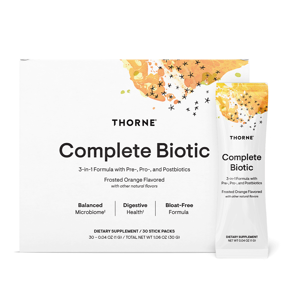 Thorne Complete Biotic Frosted Orange Flavored - 30 Stick Packs