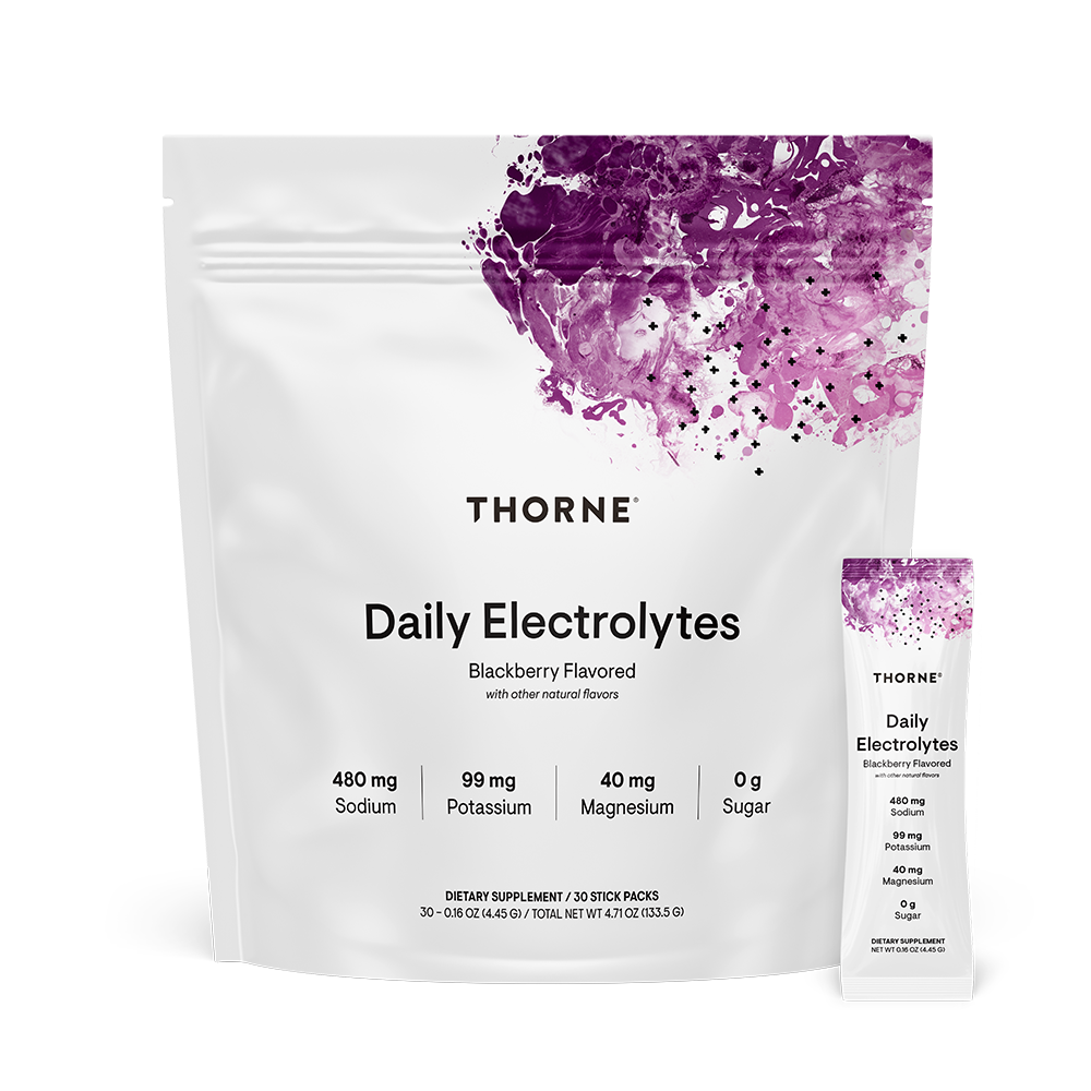 Thorne Daily Electrolytes - Blackberry - 30 Stick Packs product image