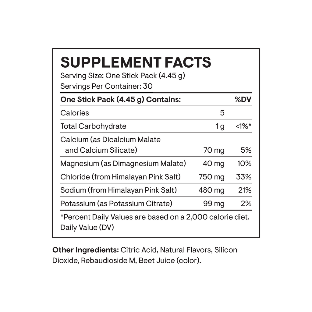 Thorne Daily Electrolytes - Strawberry Lemonade - 30 Stick Packs product image