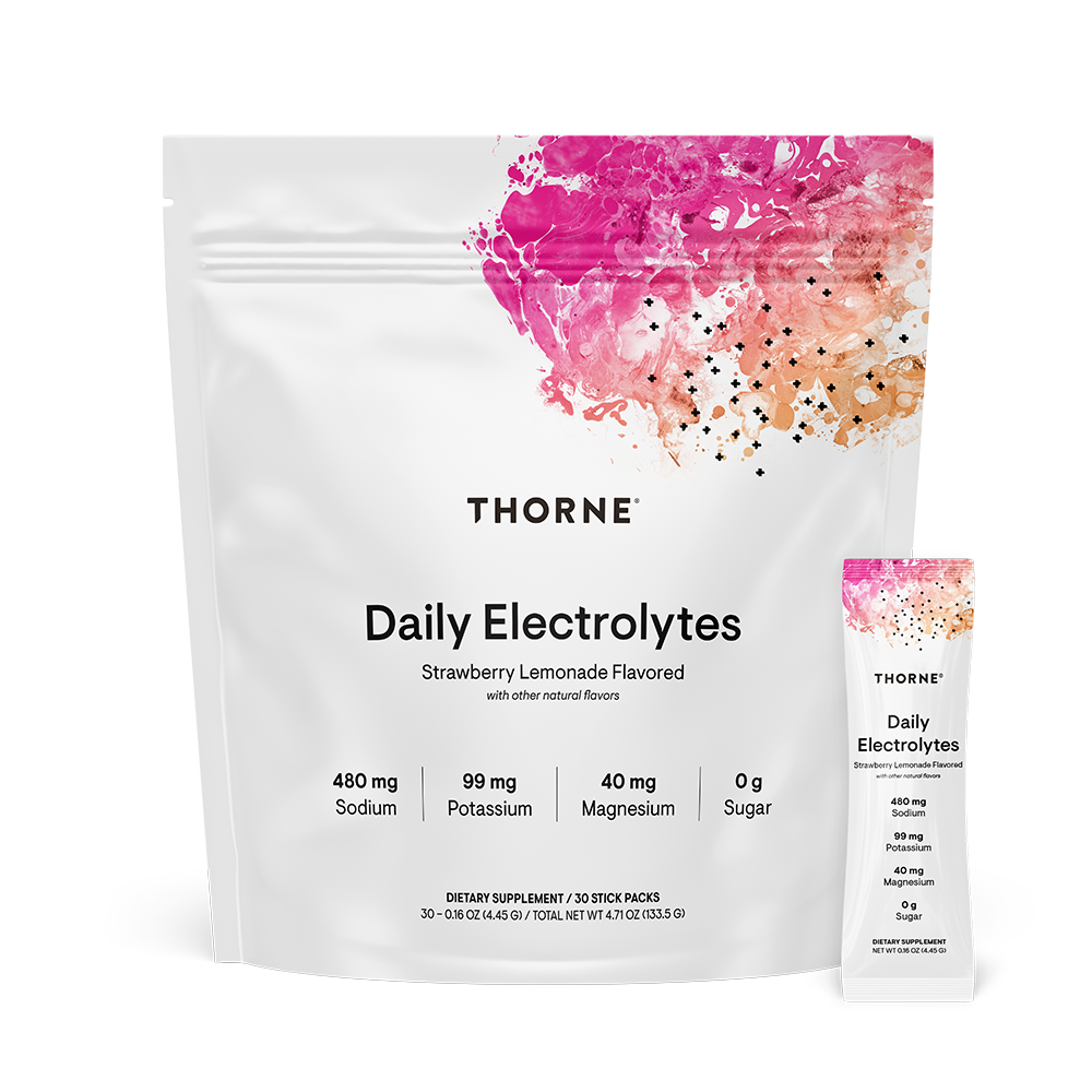 Thorne Daily Electrolytes - Strawberry Lemonade - 30 Stick Packs product image