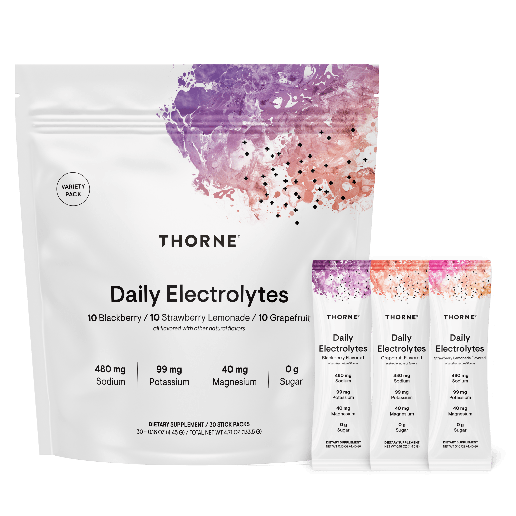 Thorne Daily Electrolytes - Variety Pack II - 30 Stick Packs product image