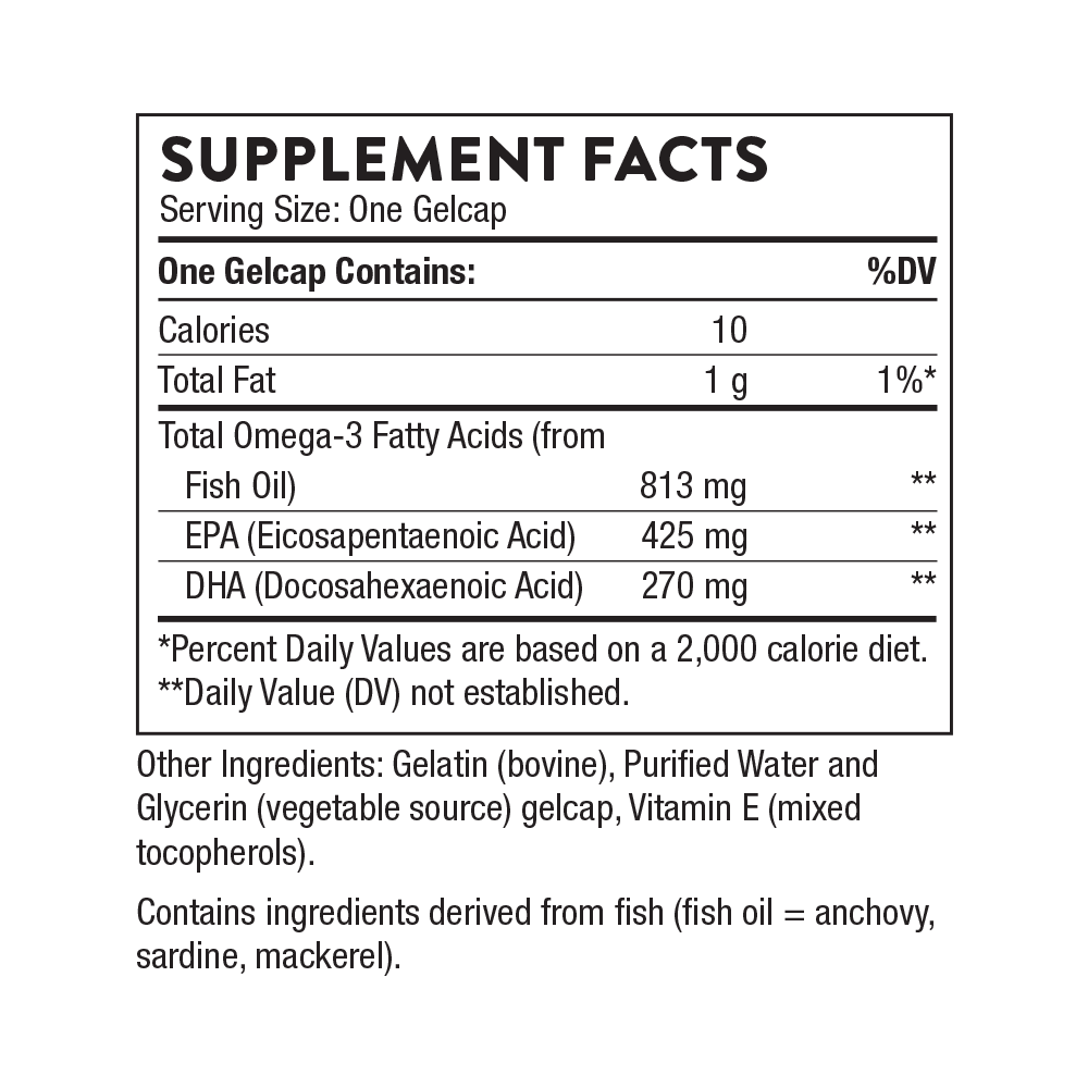 Thorne Super EPA Omega-3 - 90 Gelcaps