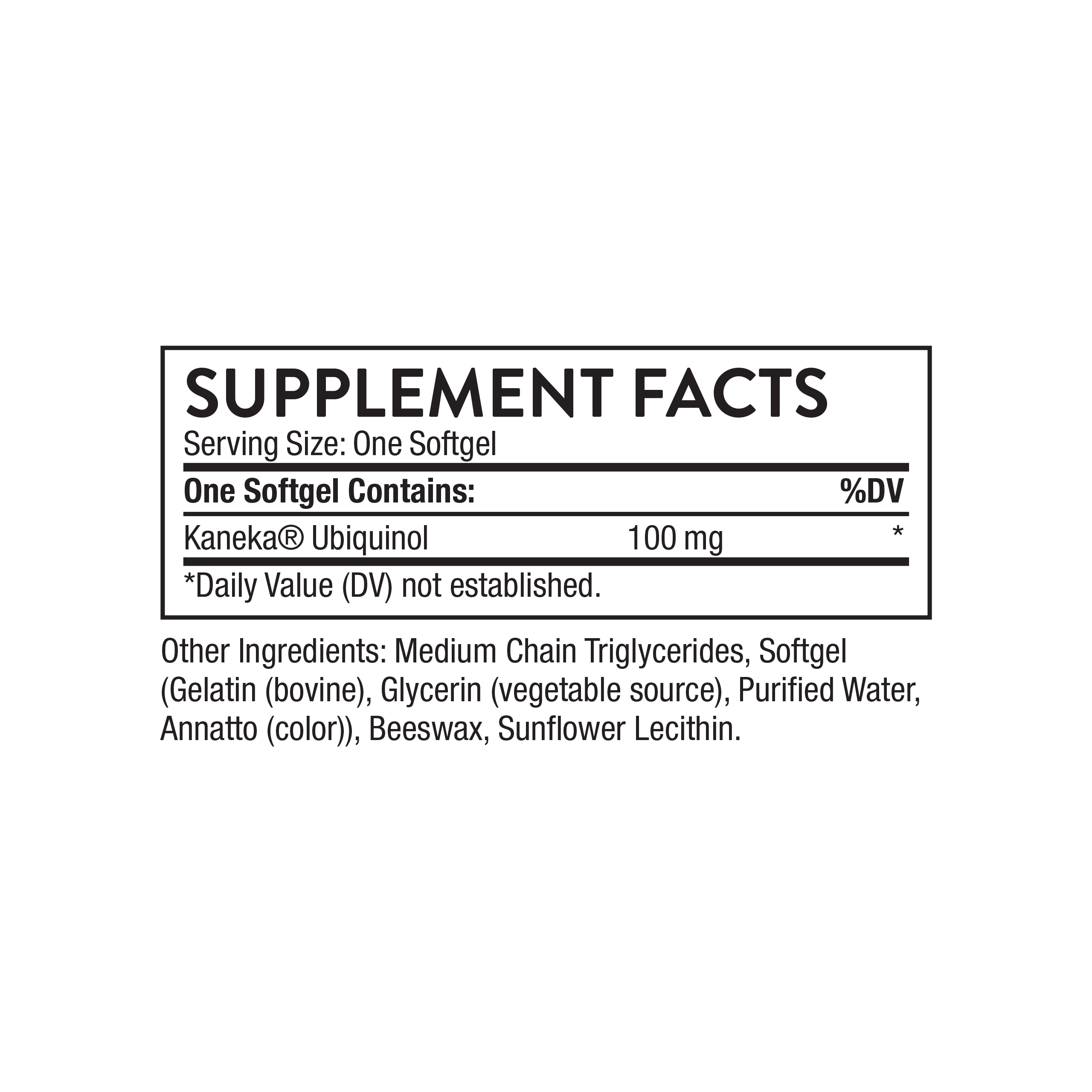 Thorne Ubiquinol - 60 Gelcaps product image